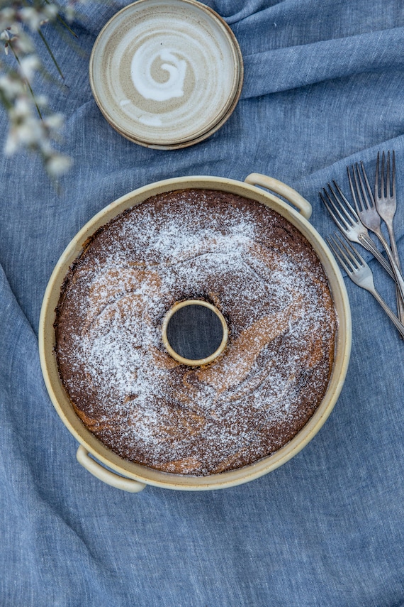 Teglia da forno in ceramica, teglia da forno per ciambella, cucina e  hosting, regalo per la cottura della torta, teglia per ciambellone, teglia  per ciambella -  Italia