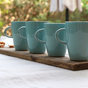 2 Pottery Mug Set, Ceramic Cup Set, Coffee Mugs Set image 4