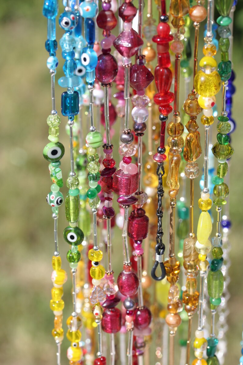 Glasses Holder Beaded Eyeglass Holder Color and Silver Etsy