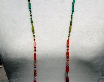 Rainbow Jasper on Cord - Model 290 Glasses and mask chain necklace