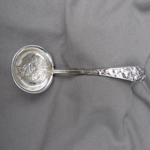 Antique sterling silver Gorham Eglantine sauce ladle