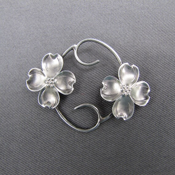 Stuart Nye Sterling Silver Dogwood Brooch