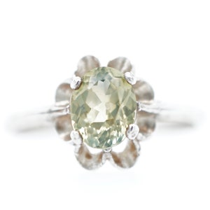 Green Yellow Montana Sapphire Ring