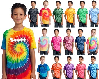 Childrens tie dye t shirt clearance
