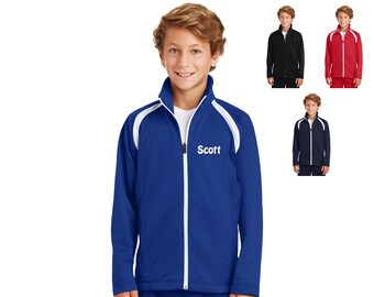 Personalized Kids Jacket, Kids Sports Jacket, Kids Team Jacket, Polyester Zipper Jacket, Embroidered Name, Kids Gift, Jacket, low cost