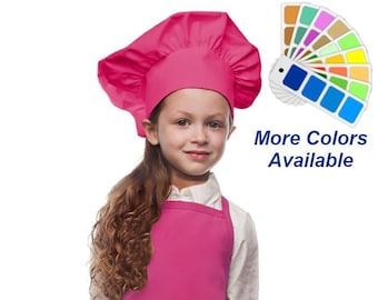 Kids Apron and Chef Hat for your Little Chef, Monogrammed, Cook Uniform, Chef Gift, Cooking Party, Art Party, School Aprons