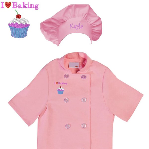 Pink Chef Coat Etsy