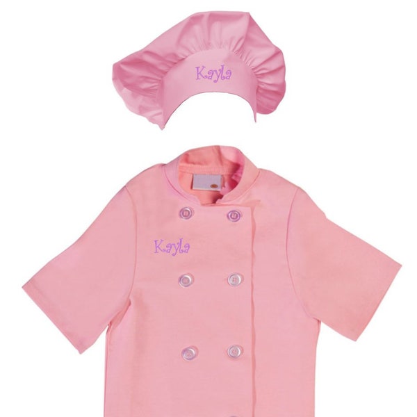 Pink Chef Coat Etsy