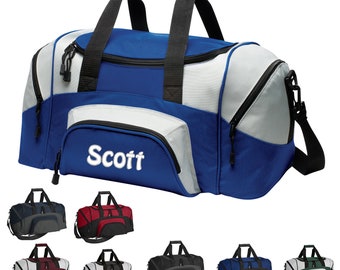 Personalized Duffel Bag, Duffle Gym Bag, School PE, Quality Bag, Workout, Sports, Athlete Gift, Embroidered with Name or Text of Your Choice