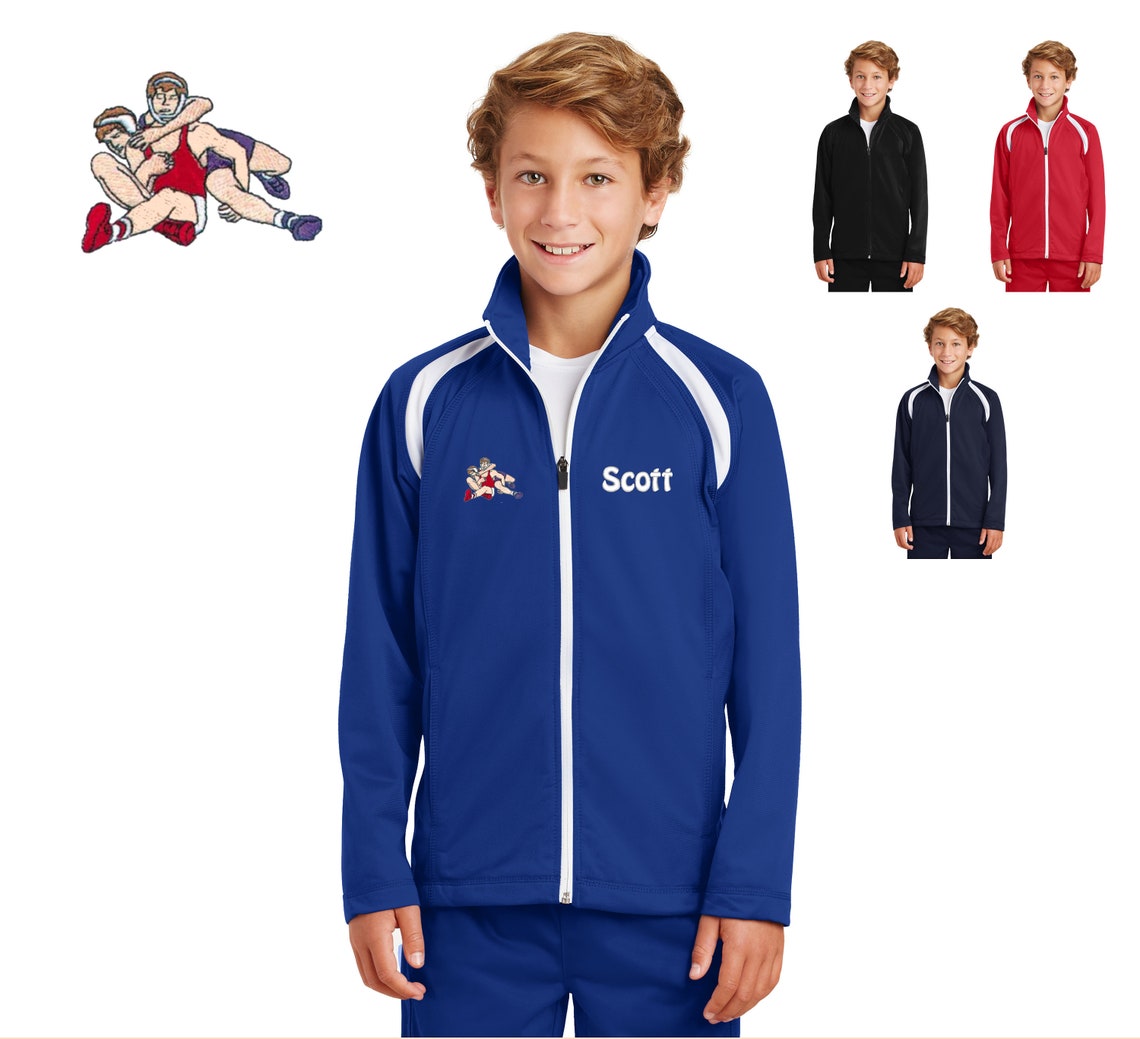 Personalized Kids Wrestling Jacket Kids Sports Jacket Kids Etsy
