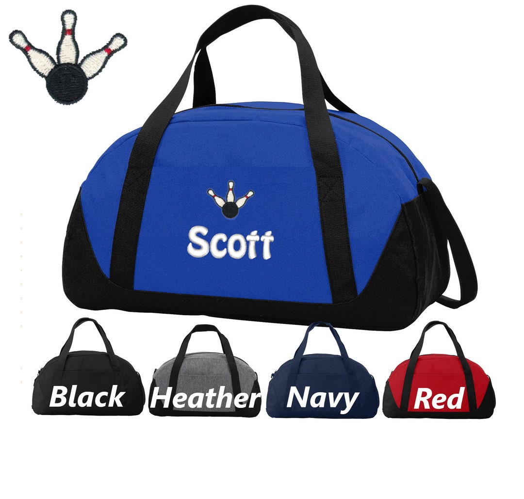 Personalized Kids Bowling Duffel Bag, Duffle Gym Bag, School PE Bag