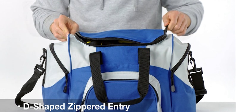 Personalized Duffel Bag, Duffle Gym Bag, School PE, Quality Bag, Workout, Sports, Athlete Gift, Embroidered with Name or Text of Your Choice image 4