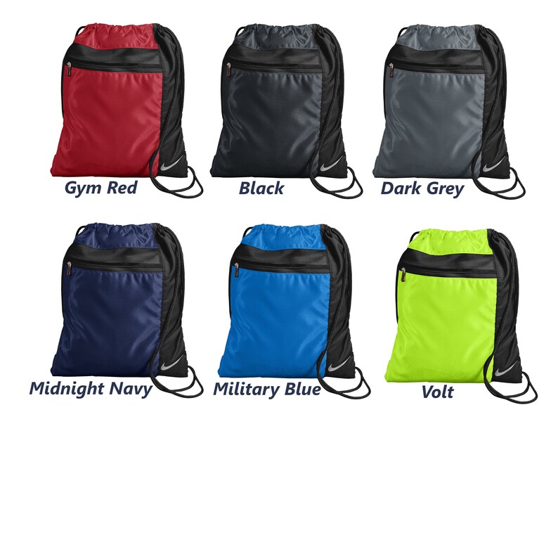 Personalized Nike Bowling Cinch Pack Drawstring Gym School Etsy
