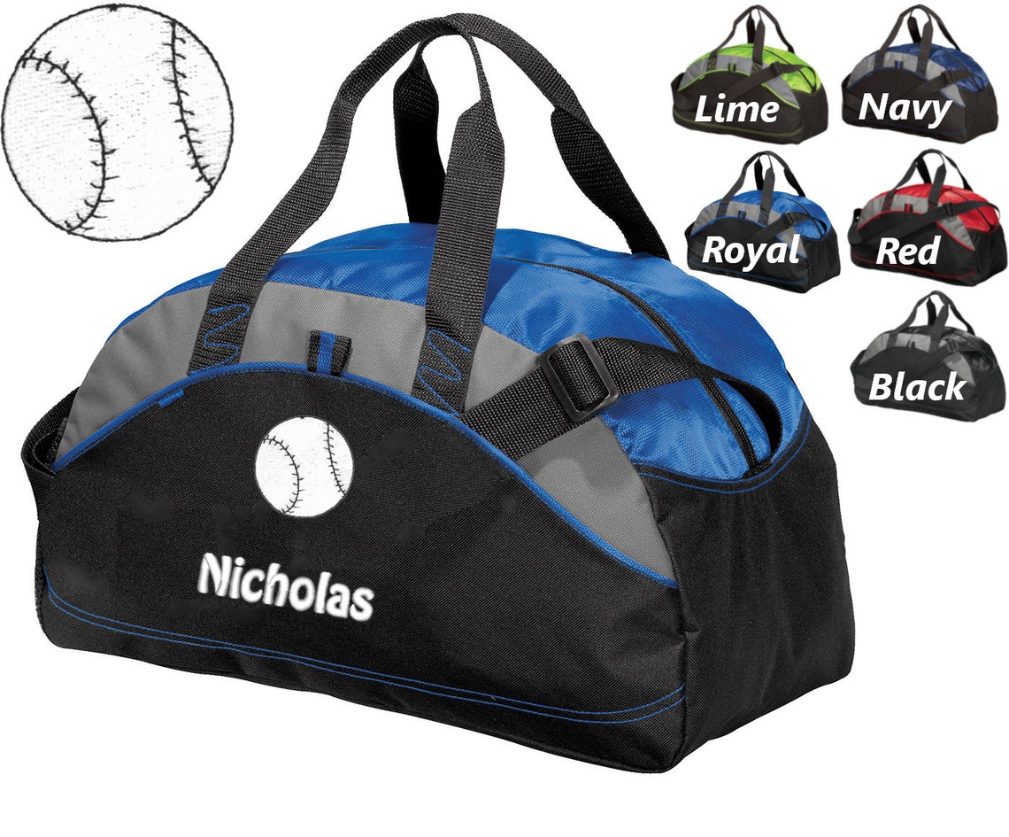 Personalized Kids Baseball Duffel Bag Gym Bag School PE Etsy