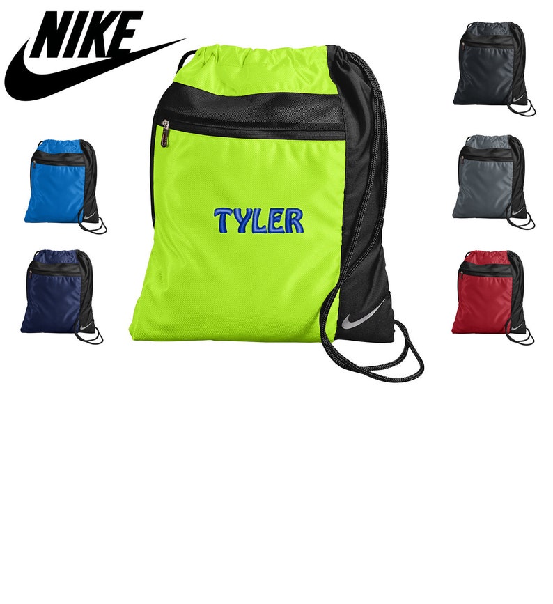 personalized nike drawstring bags