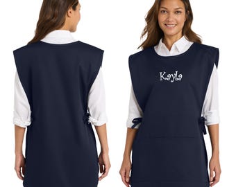 Personalized Cobbler Apron, Embroidered Name, Custom Apron, Monogrammed Cooking Gift, Mom Gift, Apron with Name, Mothers Day Gift