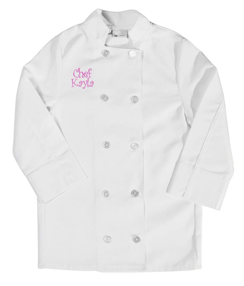 Personalized Kids Chef Coat Jacket Etsy