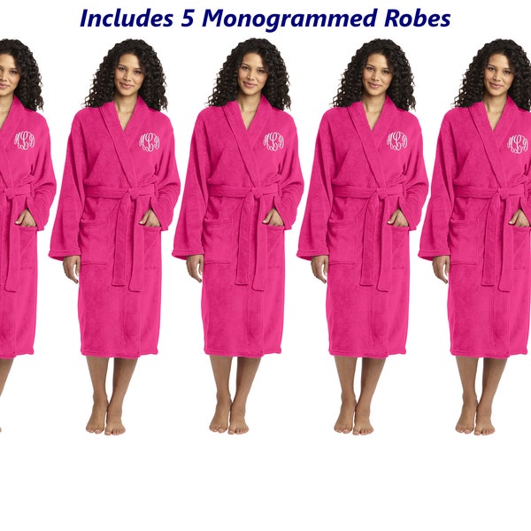 Plush Robes Bridesmaid Etsy