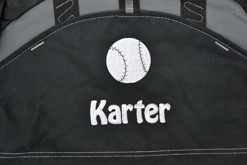 Personalized Kids Baseball Duffel Bag Gym Bag School PE Etsy