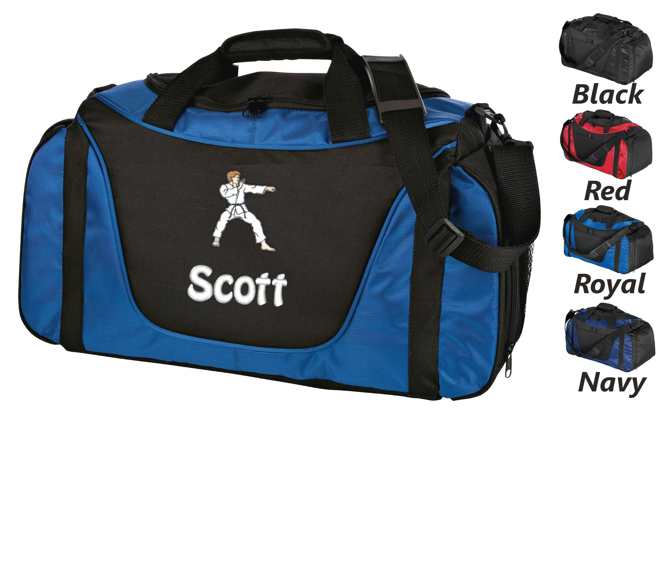 Personalized Karate Duffel Bag Athletic Bag Embroidered Etsy
