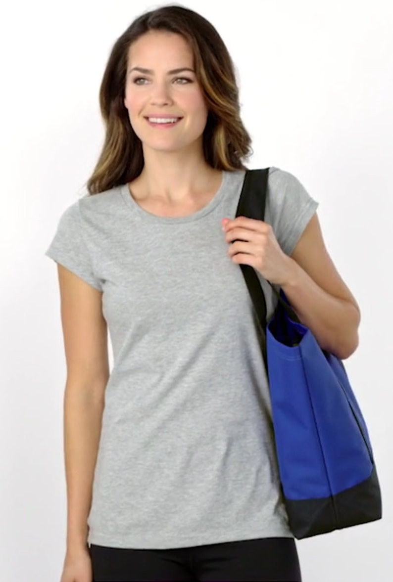 Personalized Tote Bag Embroidered Dolphin Monogrammed with Name of Your Choice Perfect Gift