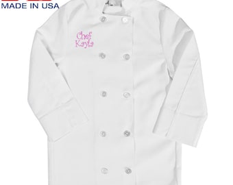Personalized Kids Chef Coat Jacket
