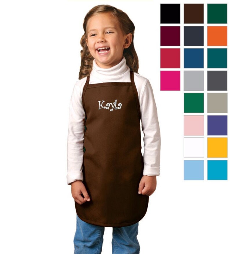 Personalized Kids Apron Cooking Kitchen Gift School Gift Etsy