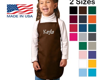 Personalized Kids Apron, Cooking Kitchen Gift, School Gift, Student Gift, Monogrammed, Cooking Party, Art Party, Low Price Apron