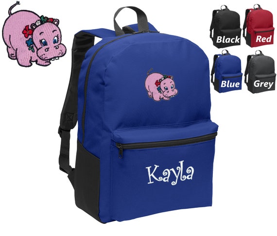 Hippo blue backpack hotsell