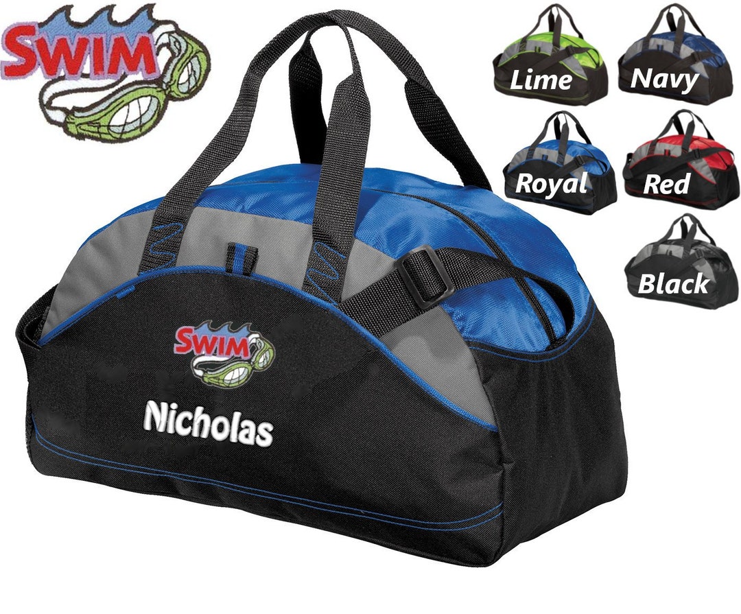 Personalized Kids Swimming Duffel Bag Gym Bag School PE Etsy