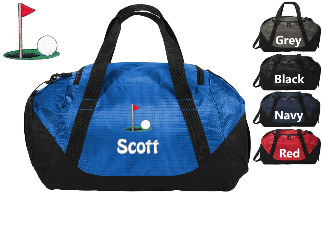 Personalized Sports Team Golf Duffel Bag, Gym Bag, Weekend Bag