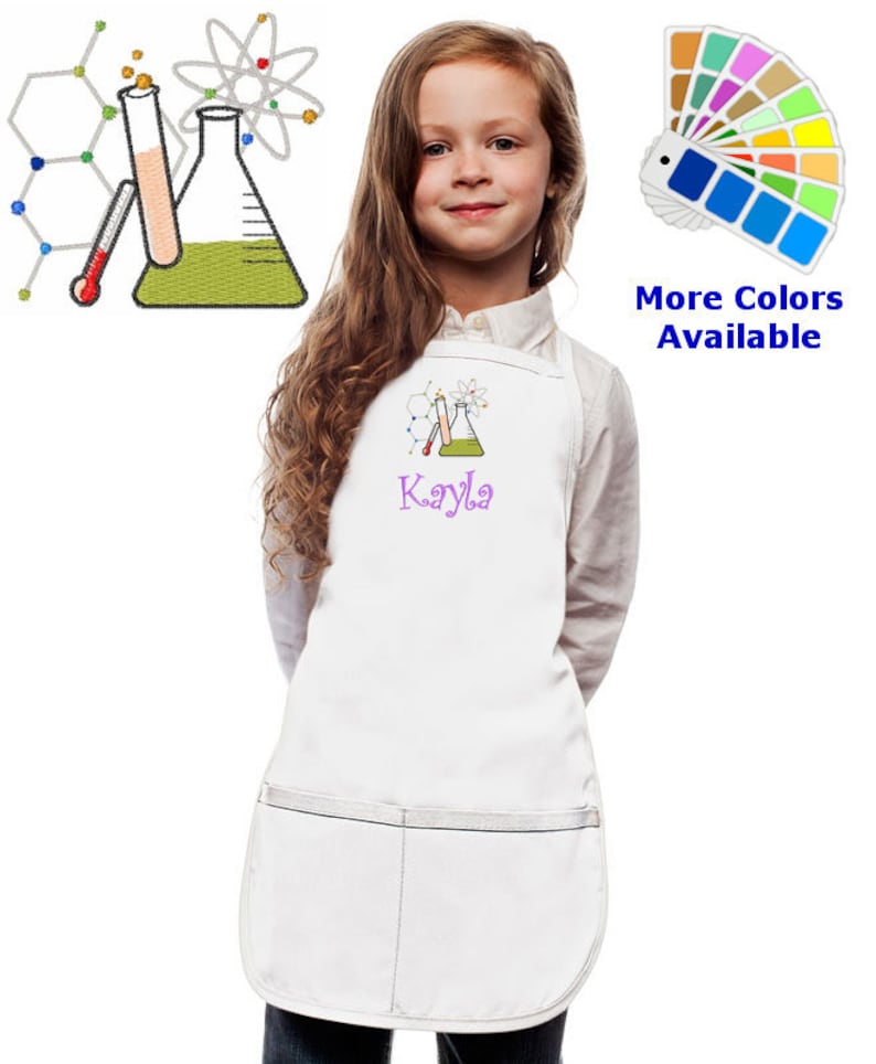 Personalized Kids Chemistry Apron with Chemistry Flask Test Etsy