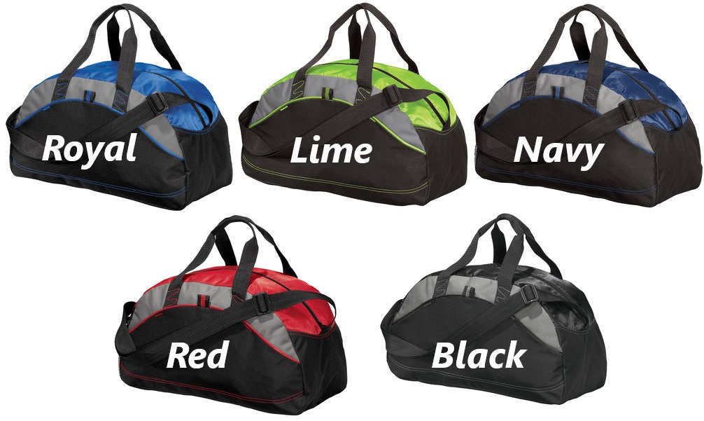 Personalized Kids Duffel Bag, Hockey Player Design, Gym Bag, School Sports, Contrast Stitching, Embroidered Name, Hockey Gift