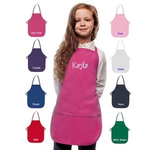 Personalized Art Party Apron Paint Apron Kids Apron Birthday Apron Paint  Party Apron 