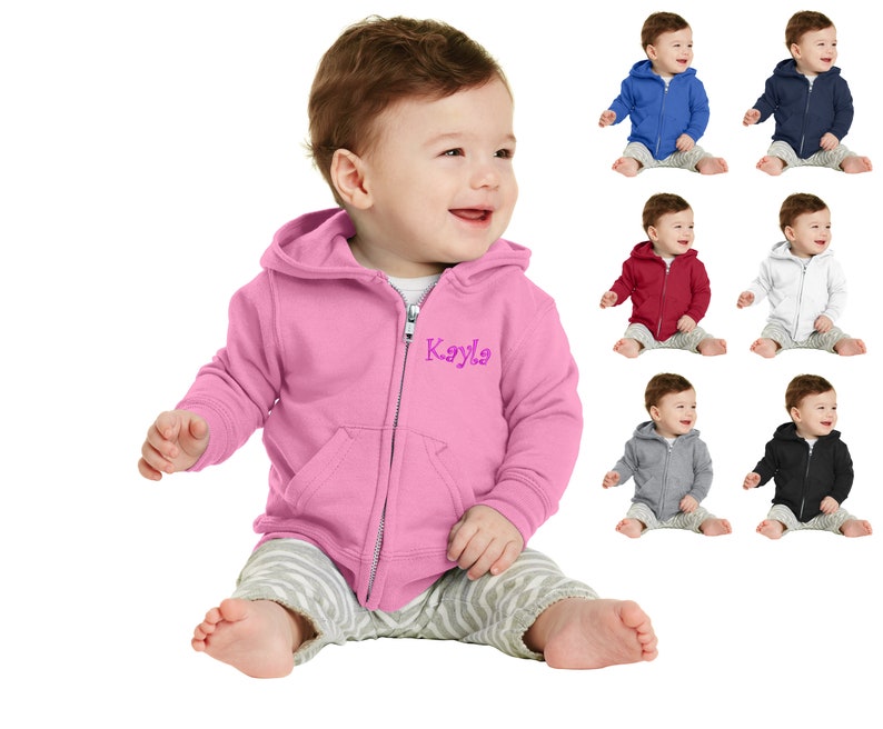 Personalized Infant Baby Hoodie Sweatshirt with Hood Baby Etsy
