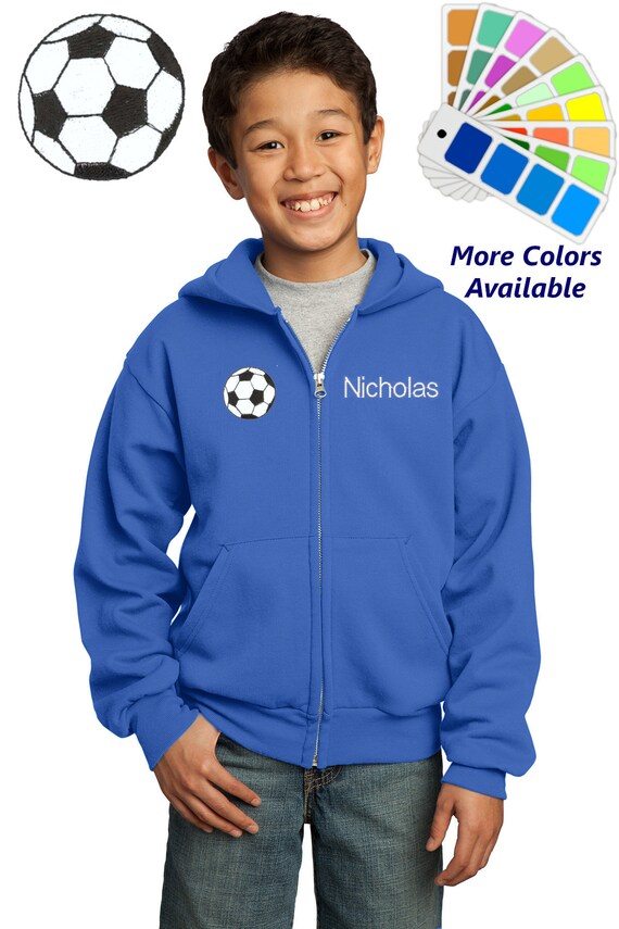 Soccer ball hoodie sales