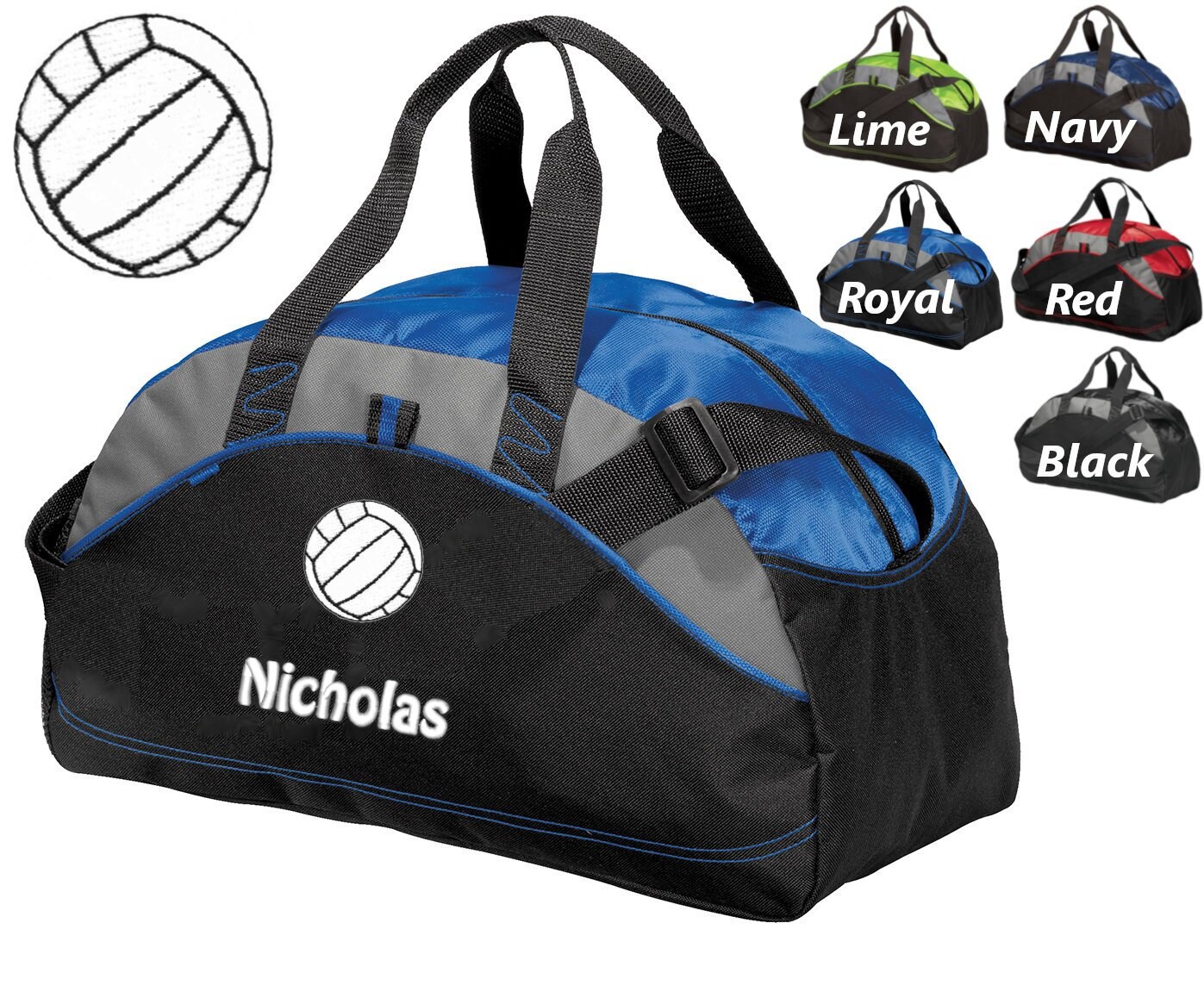 Personalized Kids Volleyball Duffel Bag Gym Bag School PE Etsy