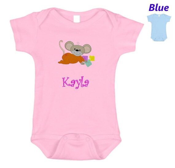 personalized baby onesies embroidered