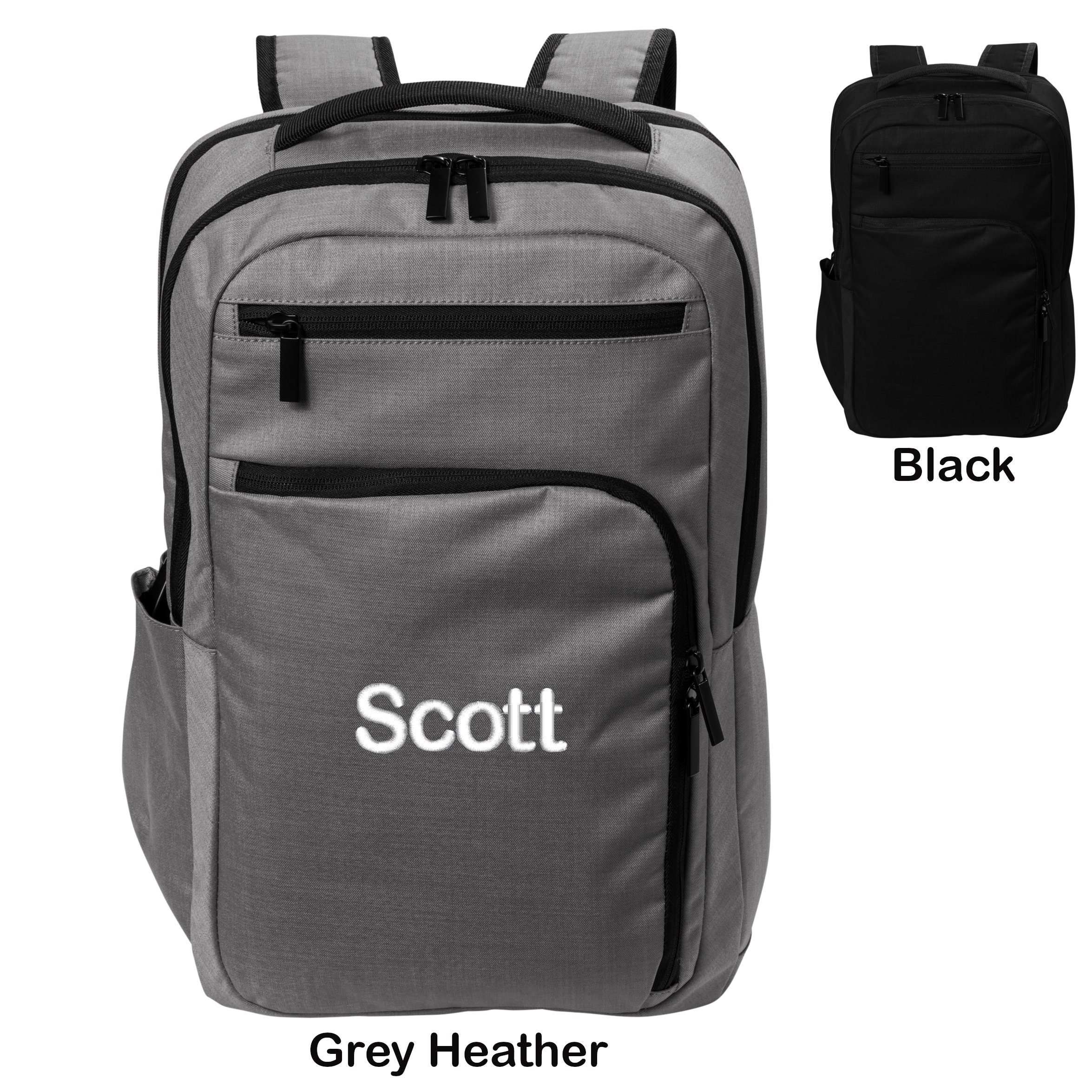 Gray Canvas Backpack - Etsy