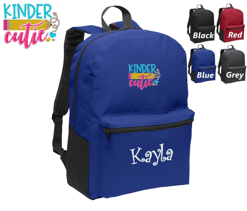 Perfect Kids School Sports Gift Personalized Kids Kindergarten Backpack Embroidered Cutie Design Funny Backpack Monogrammed Name