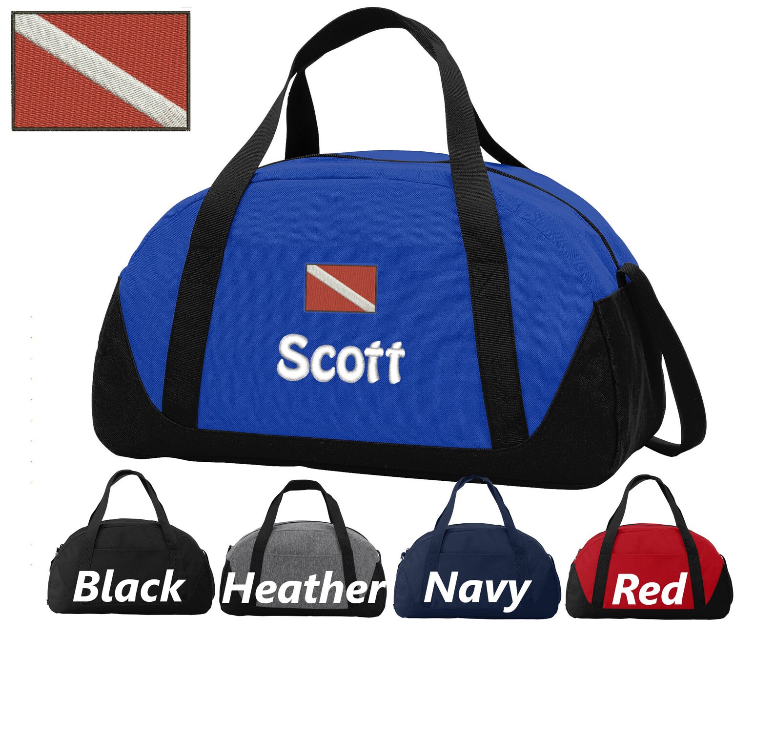 Personalized Kids Diving Duffel Bag Duffle Gym Bag School PE Etsy