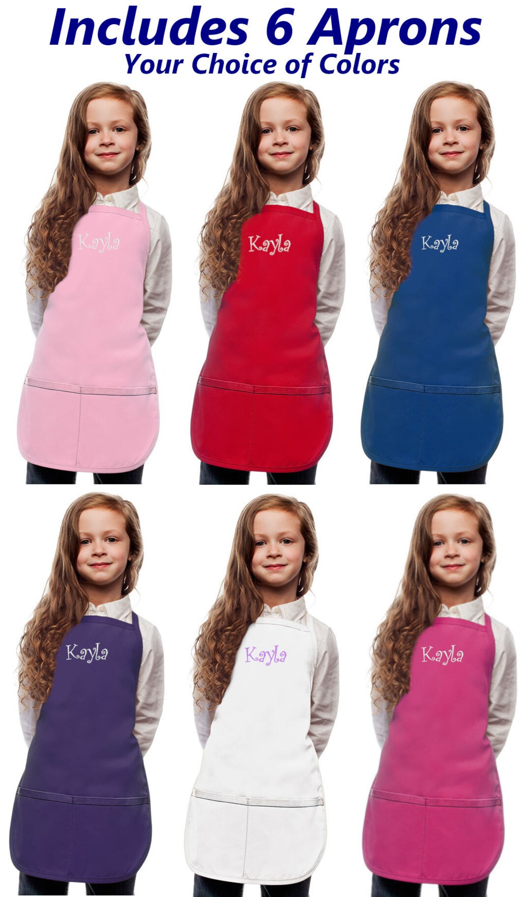 Personalized Kids Aprons Bulk for Your Little Chefs Cooking Party