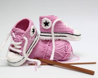 converse blancas ganchillo