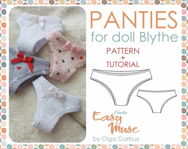 Blythe Panties Patterns PDF Download Blythe Holala panties Etsy
