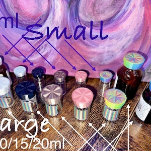 Vial Caps!  Small (3ml) & Large (5/10/20/30ml)