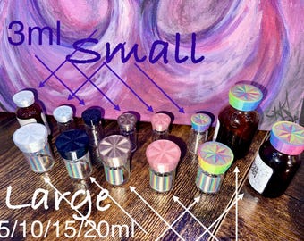 Vial Caps!  Small (3ml) & Large (5/10/20/30ml)