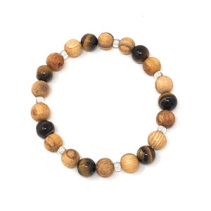 Palo Santo Bracelet: Tiger&#39;s Eye Brilliance