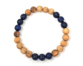 Palo Santo Bracelet: Lapis Lazuli 333