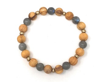 Palo Santo armband: labradoriet schittering
