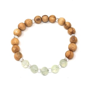 Bransoletka Palo Santo: Prehnit -Wanderlust-